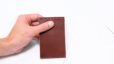 Saddle stitch (flat stitch) method