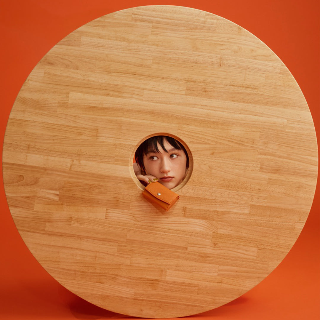 <CROCCO> Trifold Wallet_TAMOTOOTOSHI / Orange