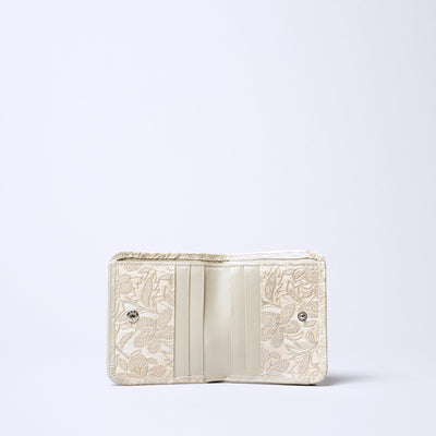 ＜アルカン＞クレア二つ折り財布/ピンク