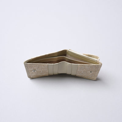 ＜アルカン＞クレア二つ折り財布/パールホワイト