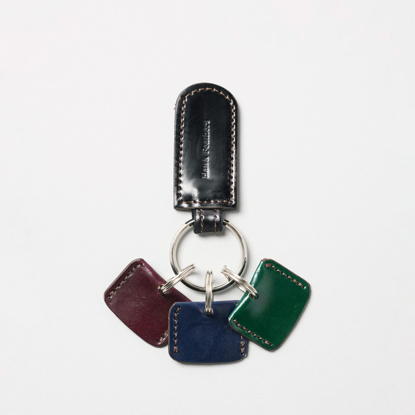 <Hawk Feathers> Cordovan Key Holder / Green