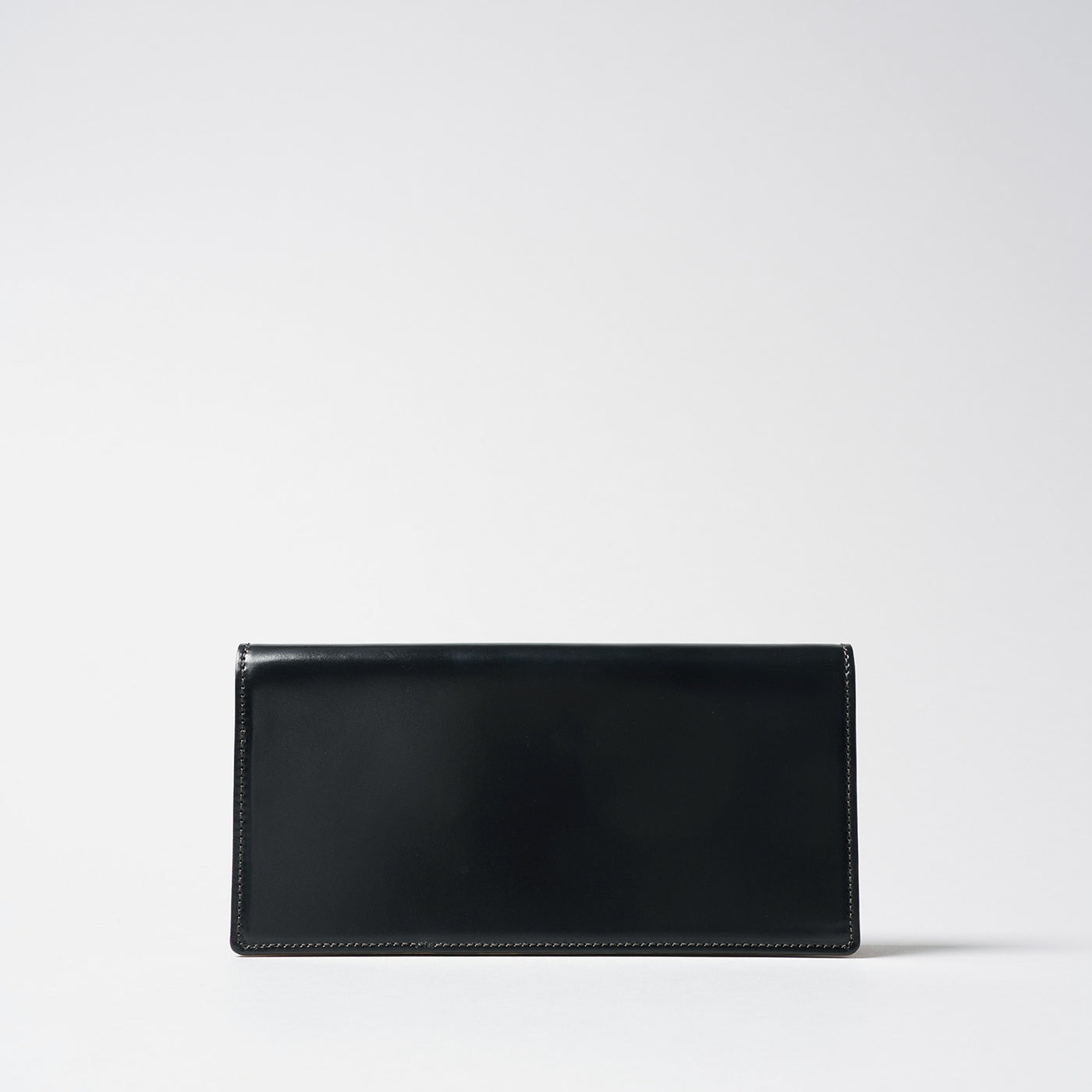 <Hawk Feathers>  Cordovan Long Wallet (Without Coin Pocket) / Black