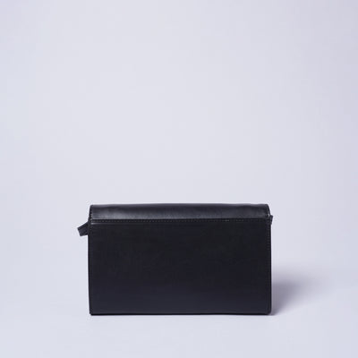 ＜キヨカワ＞［AUDREY］wallet shoulder bag/ブラック