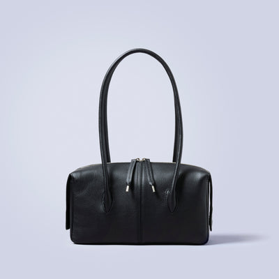 ＜KIYOKAWA＞［SOPHIE］Wide boston bag/黑色