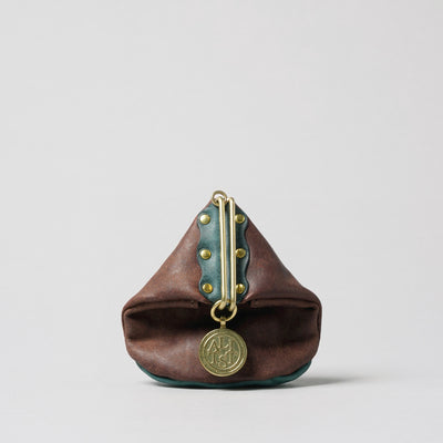 ＜LITSTA＞Pentagon Coin Case/磚紅色