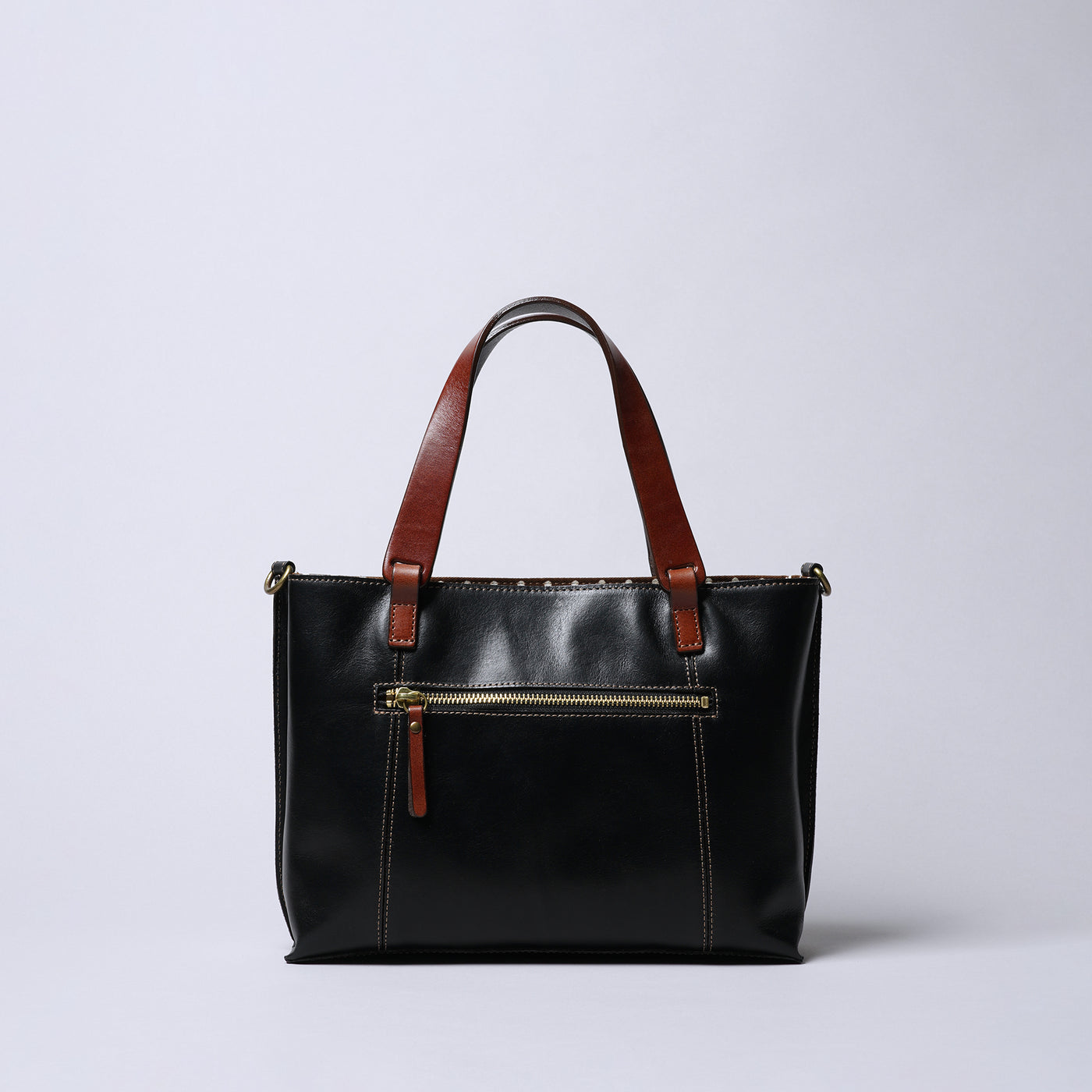 <Laisser Faire> Search Vegetable Tanned Combination 2 Way Hand Bag / Black