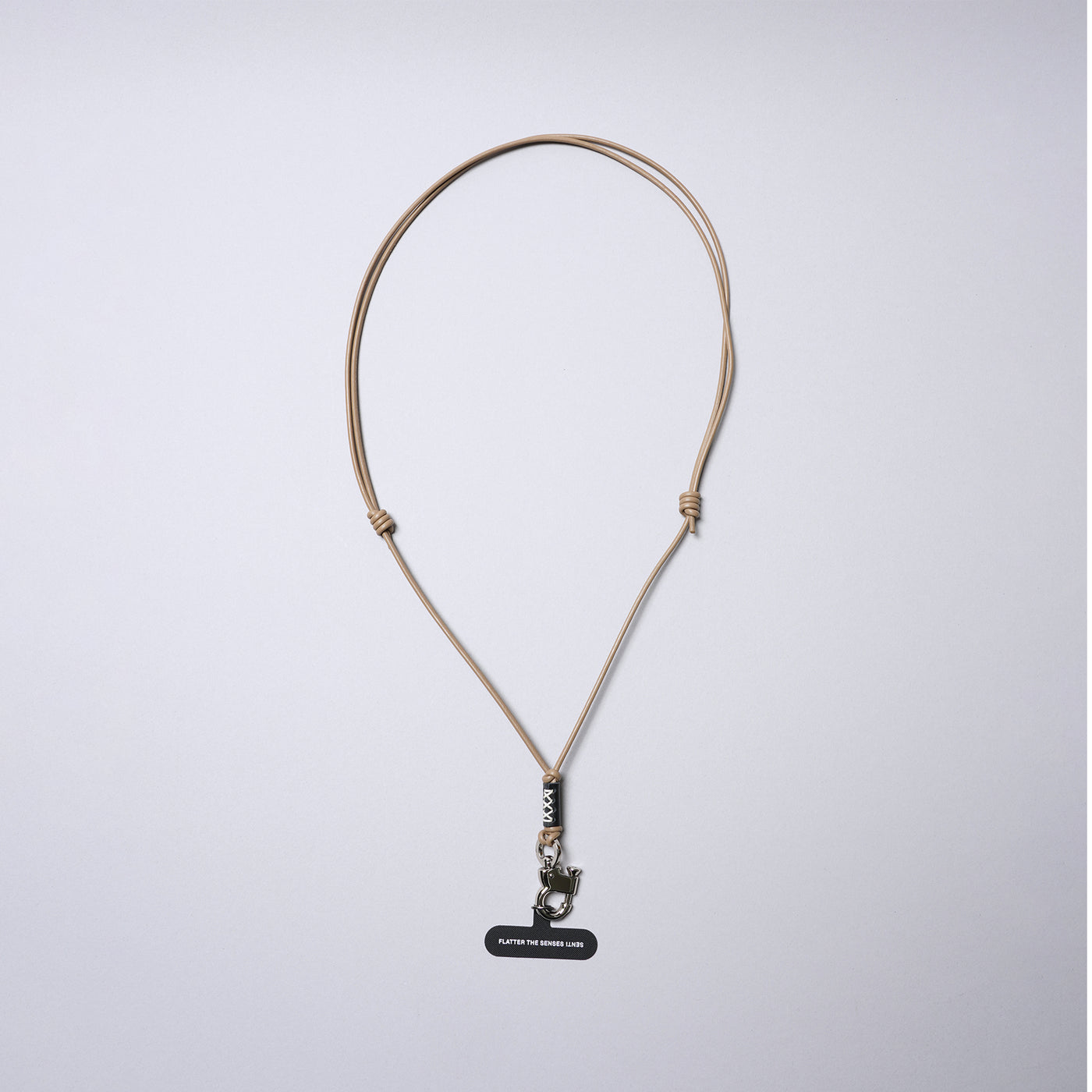 <SENTI FLATTER THE SENSES> Multi Leather Strap w/ Smart Phone Holder (Pull Up Hook) / Camel