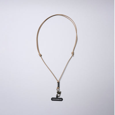 <SENTI FLATTER THE SENSES> Multi Leather Strap w/ Smart Phone Holder (Pull Up Hook) / Camel