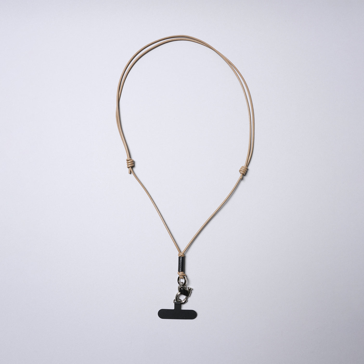 <SENTI FLATTER THE SENSES> Multi Leather Strap w/ Smart Phone Holder (Pull Up Hook) / Camel