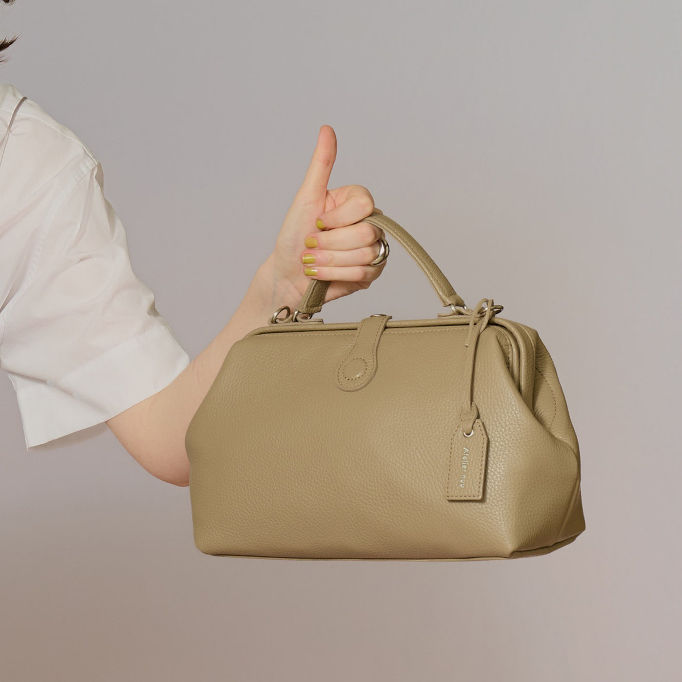 ＜アトリエヌウ＞ parcel mist ミニダレス/グレージュ