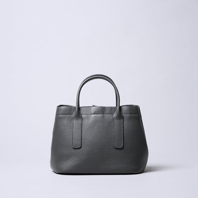 <itten-itten> Leather Mini Tote (w/ D) / Yellow
