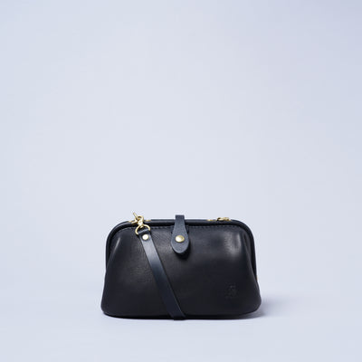 <kissora> Epika Shoulder Bag with Clasp Opening / Grey