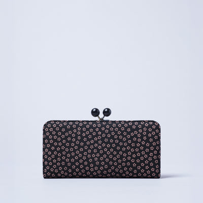 <kissora> Kotoinden Kiss Lock Long Wallet / Hyotan BLK