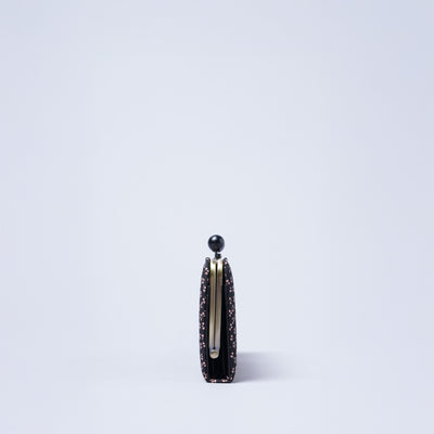 ＜キソラ＞古都印伝 がま口 ロングウォレット/亀甲BEG (ベージュ)