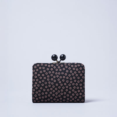 ＜キソラ＞古都印伝 がま口 ハーフウォレット/小桜PNK (ピンク)