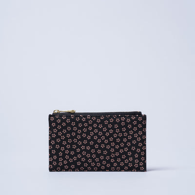 ＜kissora＞古都印傳 卡夾/瓢簞黑