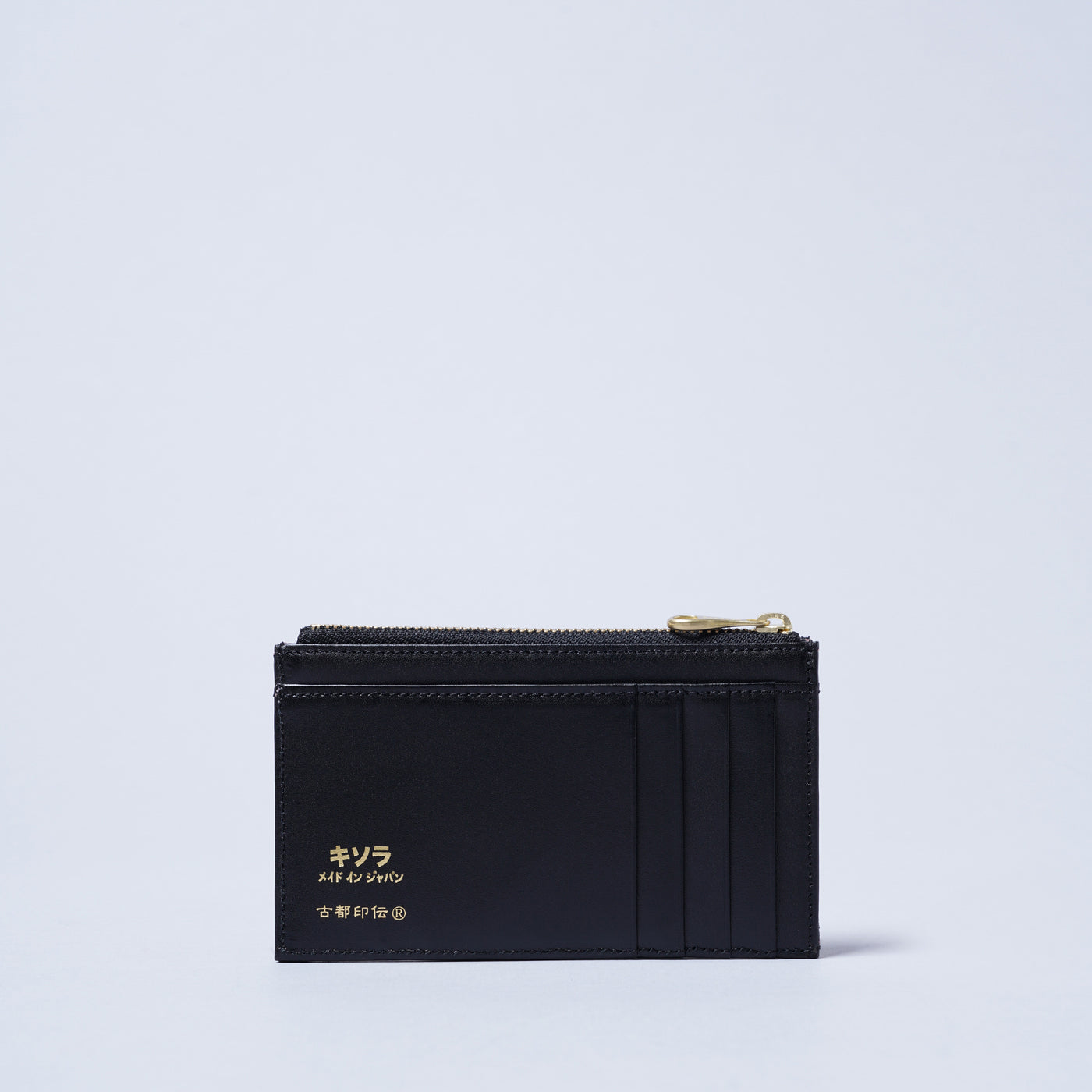 ＜kissora＞古都印傳 卡夾/瓢簞黑