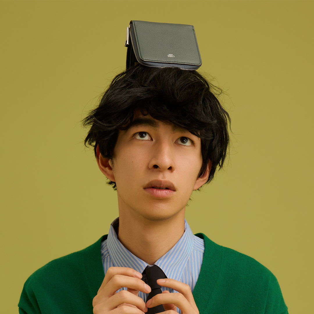 ＜キプリス＞RFコンパクトウォレット/グリーン