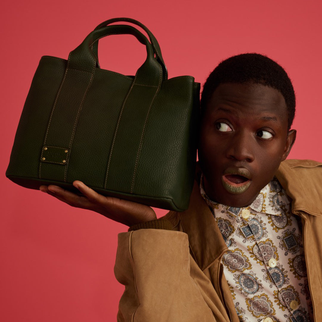 ＜kissora＞Festa 托特包L/綠色