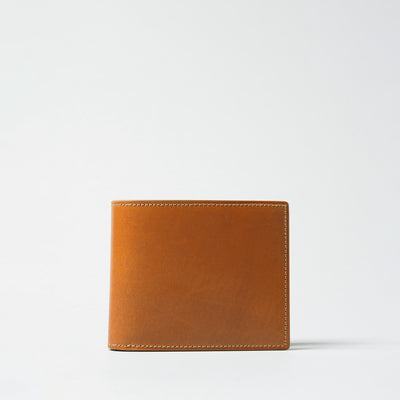 <Flathority> Water dyed oil cordovan bi-fold wallet / Blue