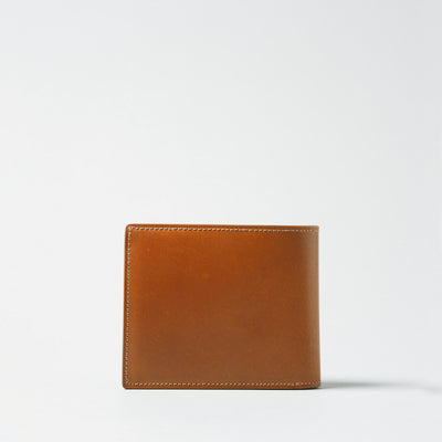 <Flathority> Water dyed oil cordovan bi-fold wallet / Blue