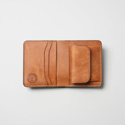 ＜Flathority＞Round Mini Wallet/駱駝色