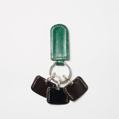 <Hawk Feathers> Cordovan Key Holder / Green