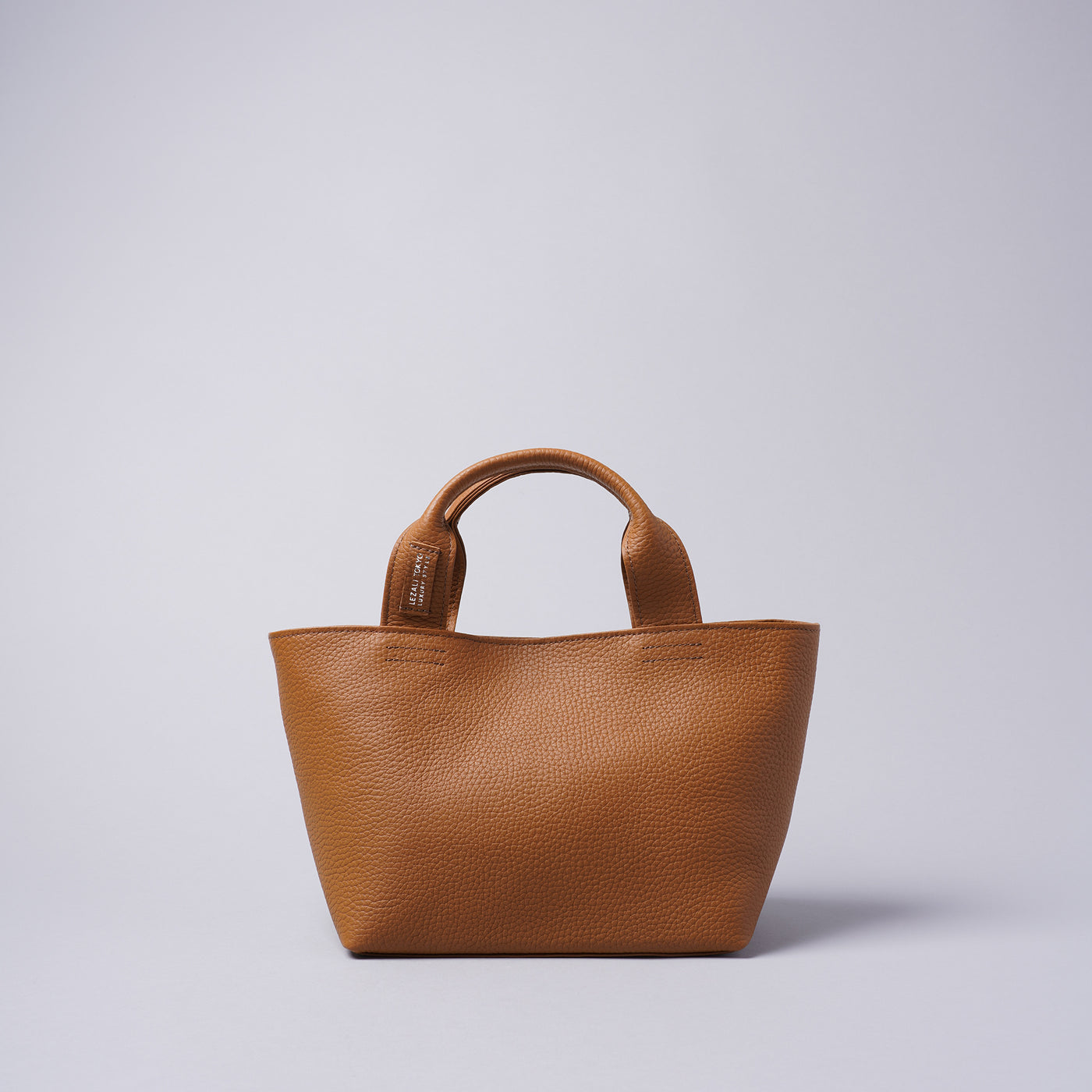 <LEZALI> Embossed Leather Mini Tote / Gold