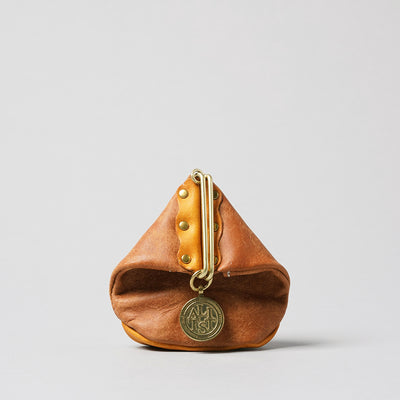 ＜LITSTA＞Pentagon Coin Case/磚紅色