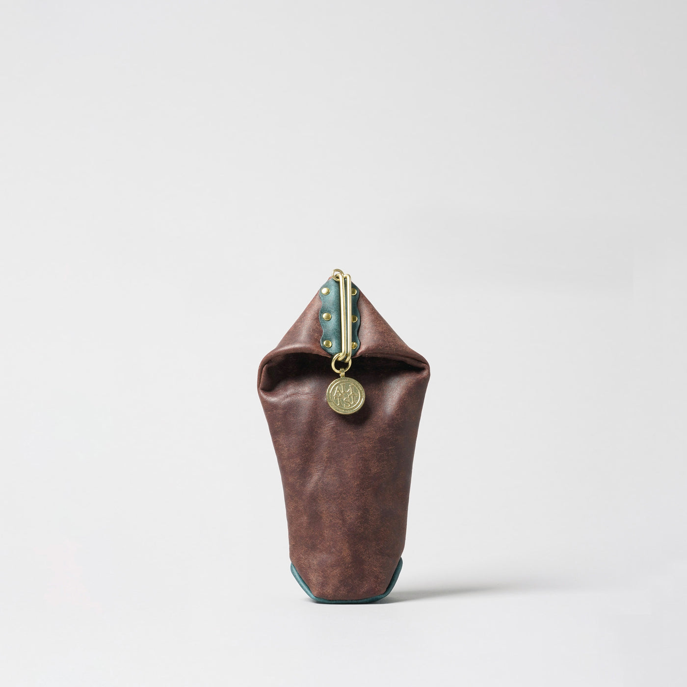<LITSTA> Pentagon Coin Case / Dark Brown