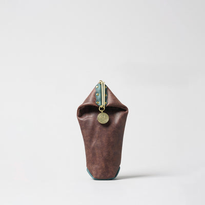 <LITSTA> Pentagon Coin Case / Dark Brown