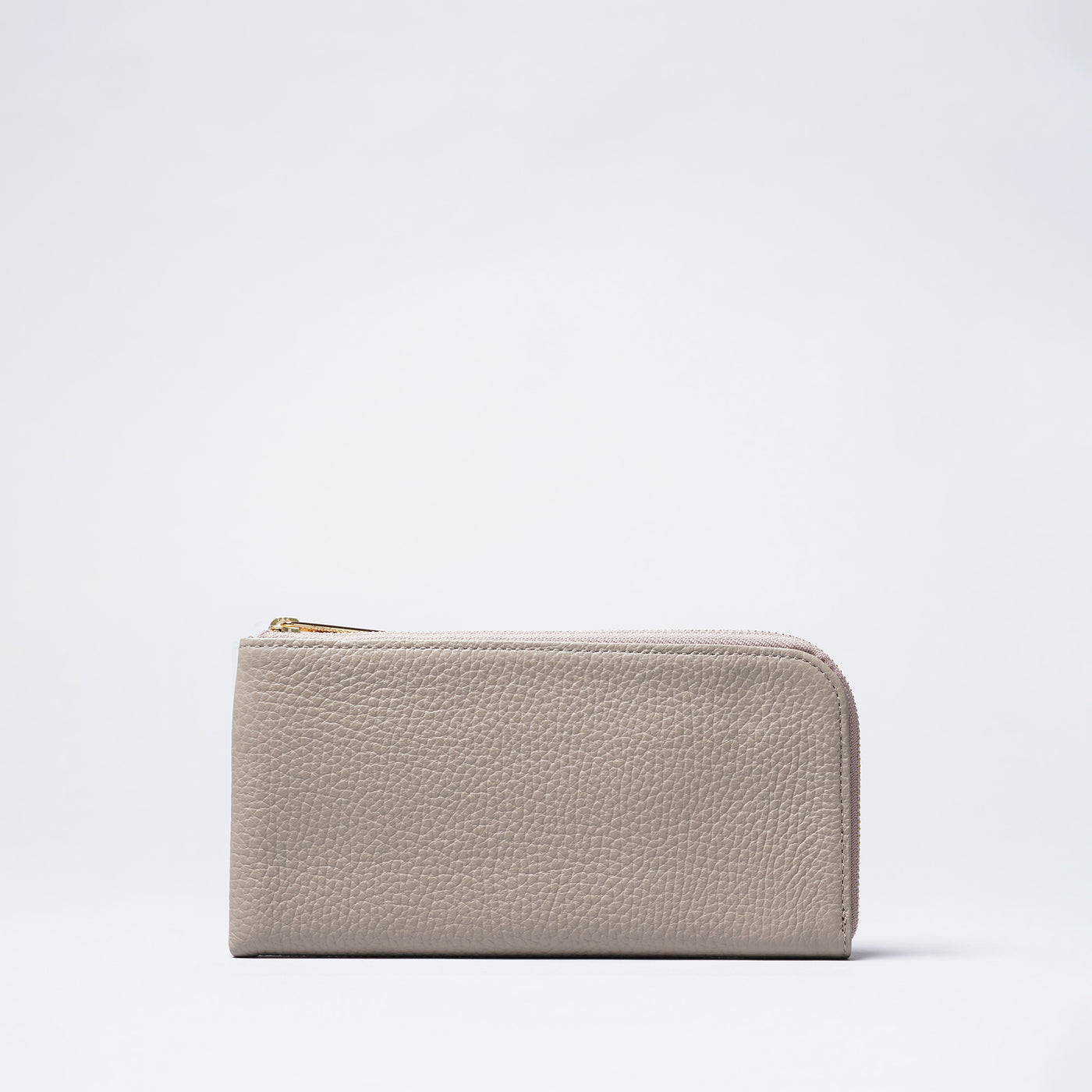 <bell la bell>  Italian Leather L Zipper Long Wallet / Off White