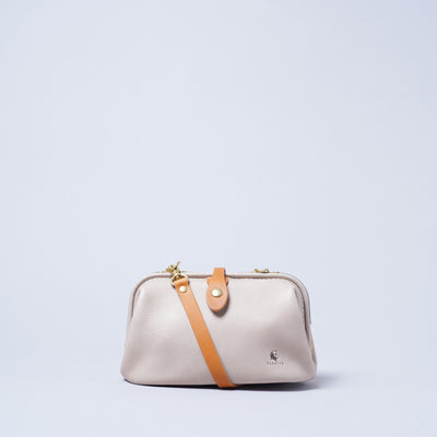 ＜kissora＞Epica 口金斜背包/黃色