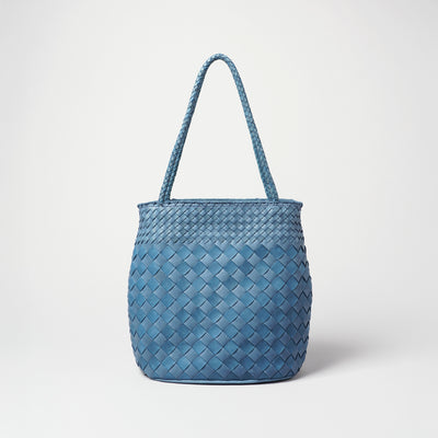 <Arukan F> kasane Bucket Semi Shoulder Bag / Navy