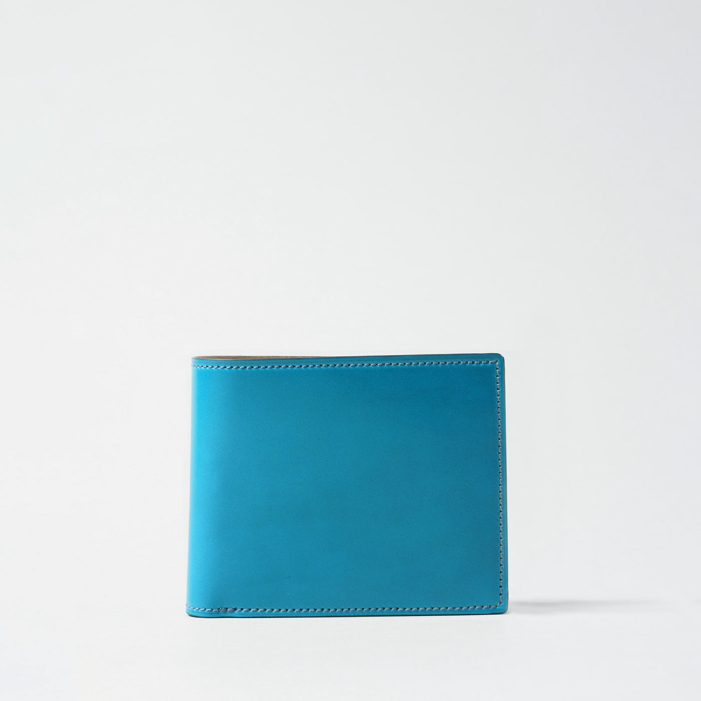 <Flathority> Water dyed oil cordovan bi-fold wallet /Green