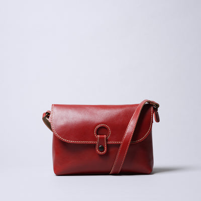 ＜レッセフェール＞ヴォルフ ミニショルダーバッグ/レッド