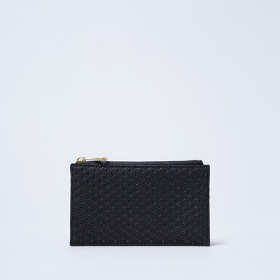 ＜kissora＞古都印傳 卡夾/瓢簞黑