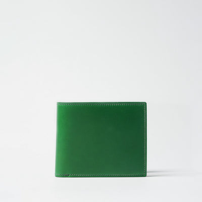 <Flathority> Water dyed oil cordovan bi-fold wallet / Blue