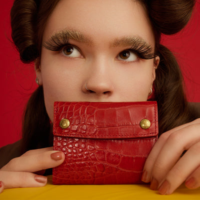 ＜Kiichi＞ Alike系列 錢包（三折式）/紅色