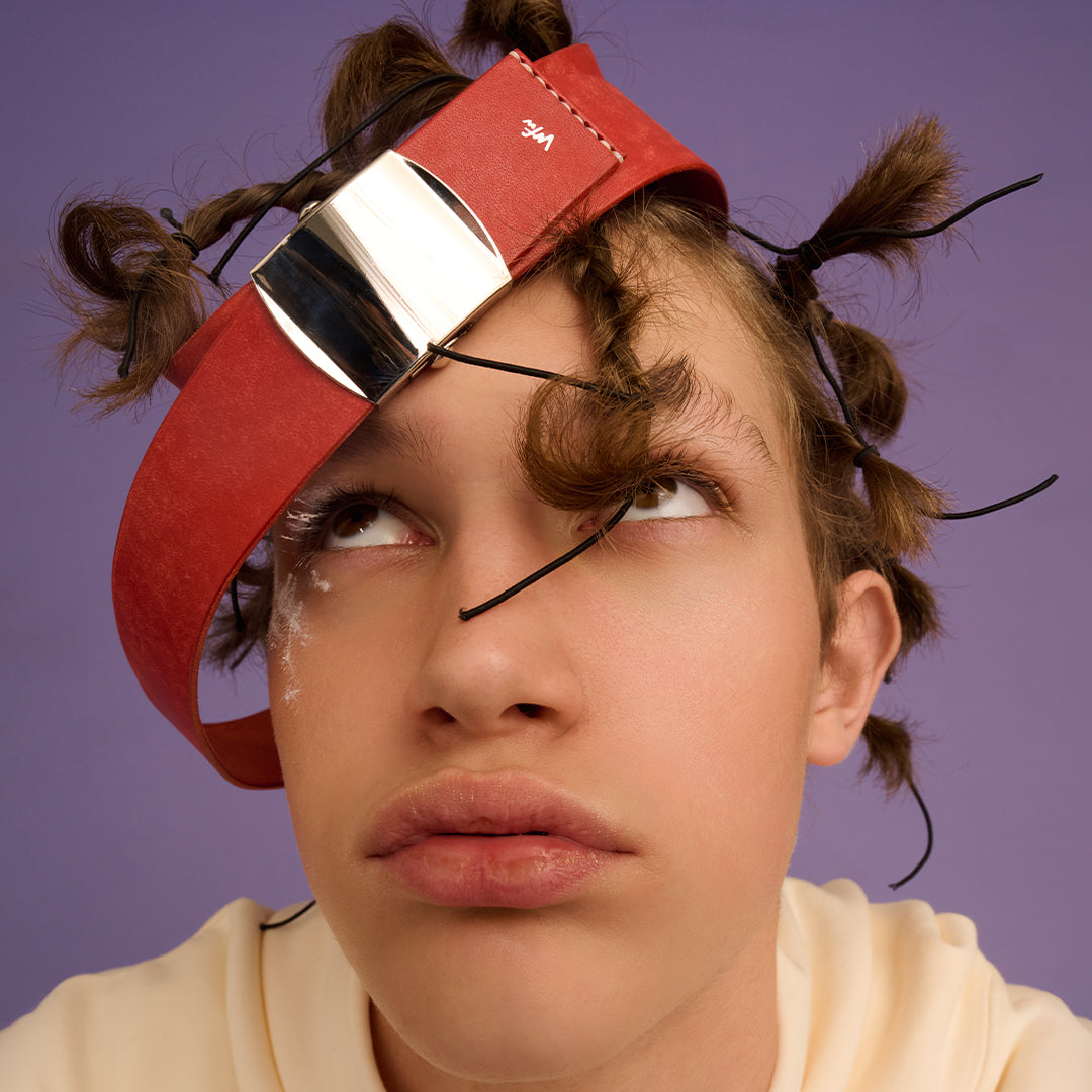 ＜モジャカワ＞ GI ベルト/ロッソ