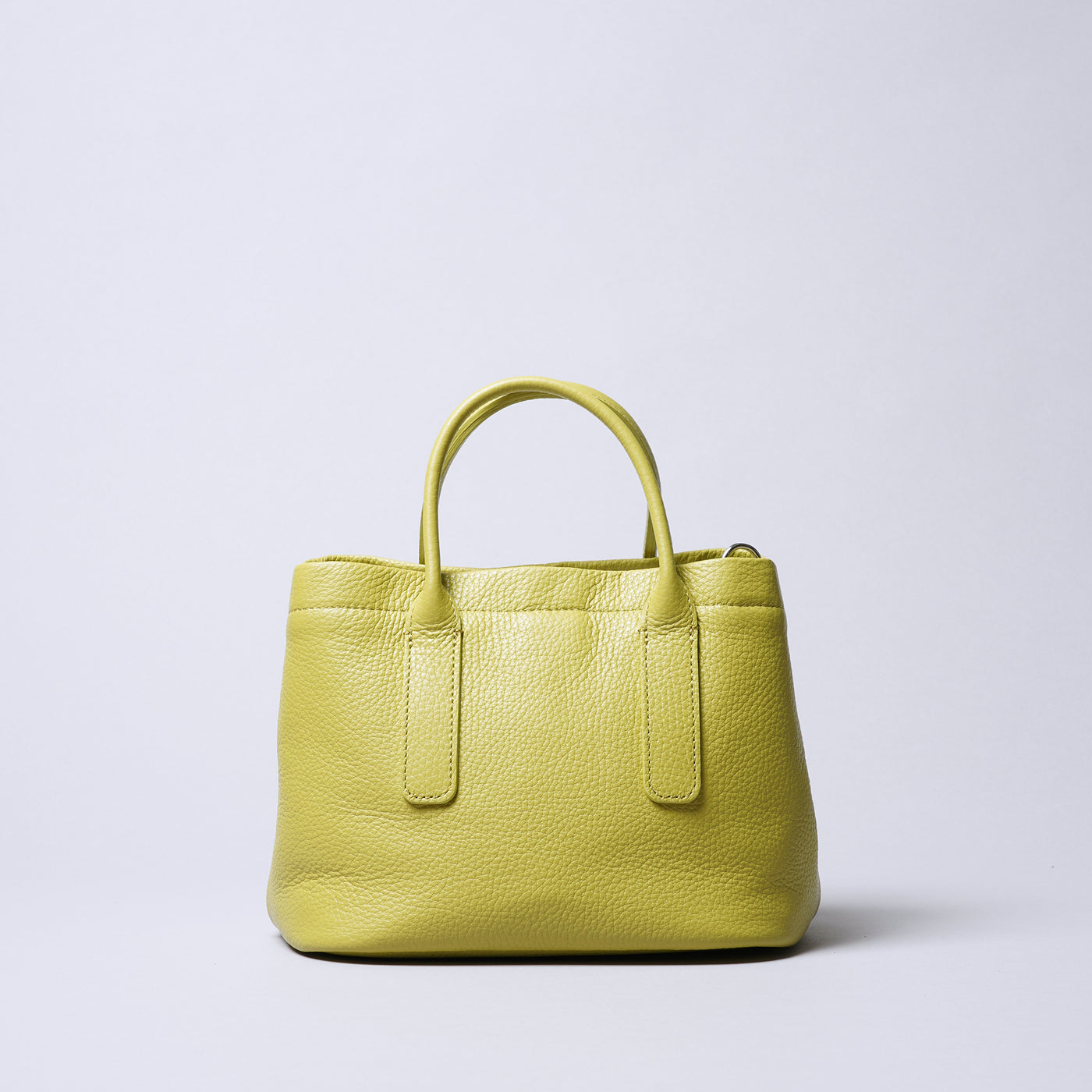 <itten-itten> Leather Mini Tote (w/ D) / Yellow