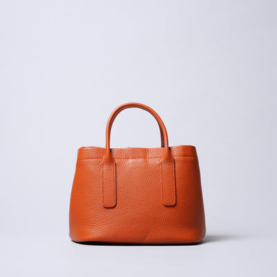 <itten-itten> Leather Mini Tote (w/ D) / Blue