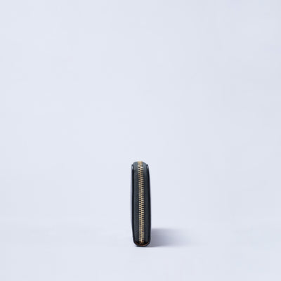 ＜クラフスト＞ブライドルレザー ラウンドファスナー長財布/Black (ブラック)