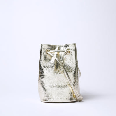 ＜Coquette＞Boheme shiny（抽繩包）/ 金色