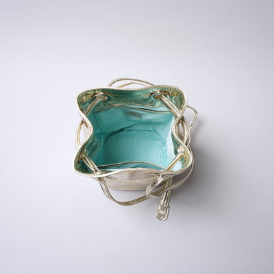 ＜Coquette＞Boheme shiny（抽繩包）/ 金色