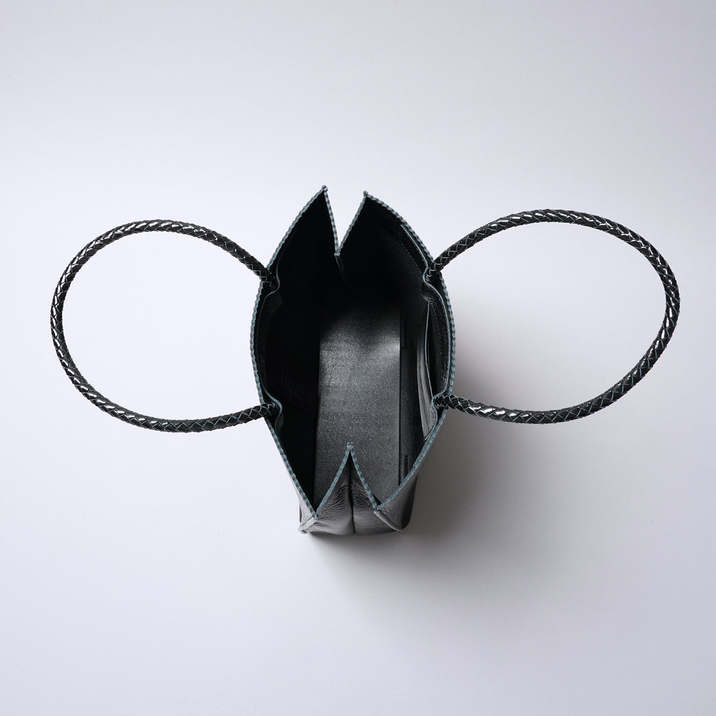 ＜コケット＞レザートート（シャイニー）/ゴールド