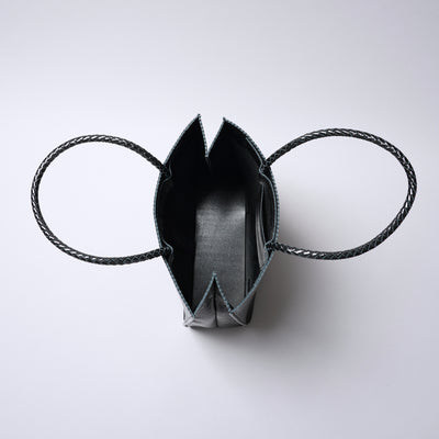 ＜Coquette＞皮革托特包（shiny）/黑色