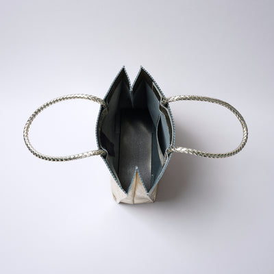 ＜Coquette＞皮革托特包（shiny）/黑色