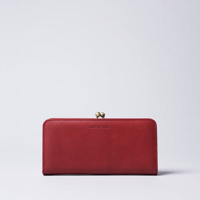 <Dakota> Kiss Lock Long Wallet / Red