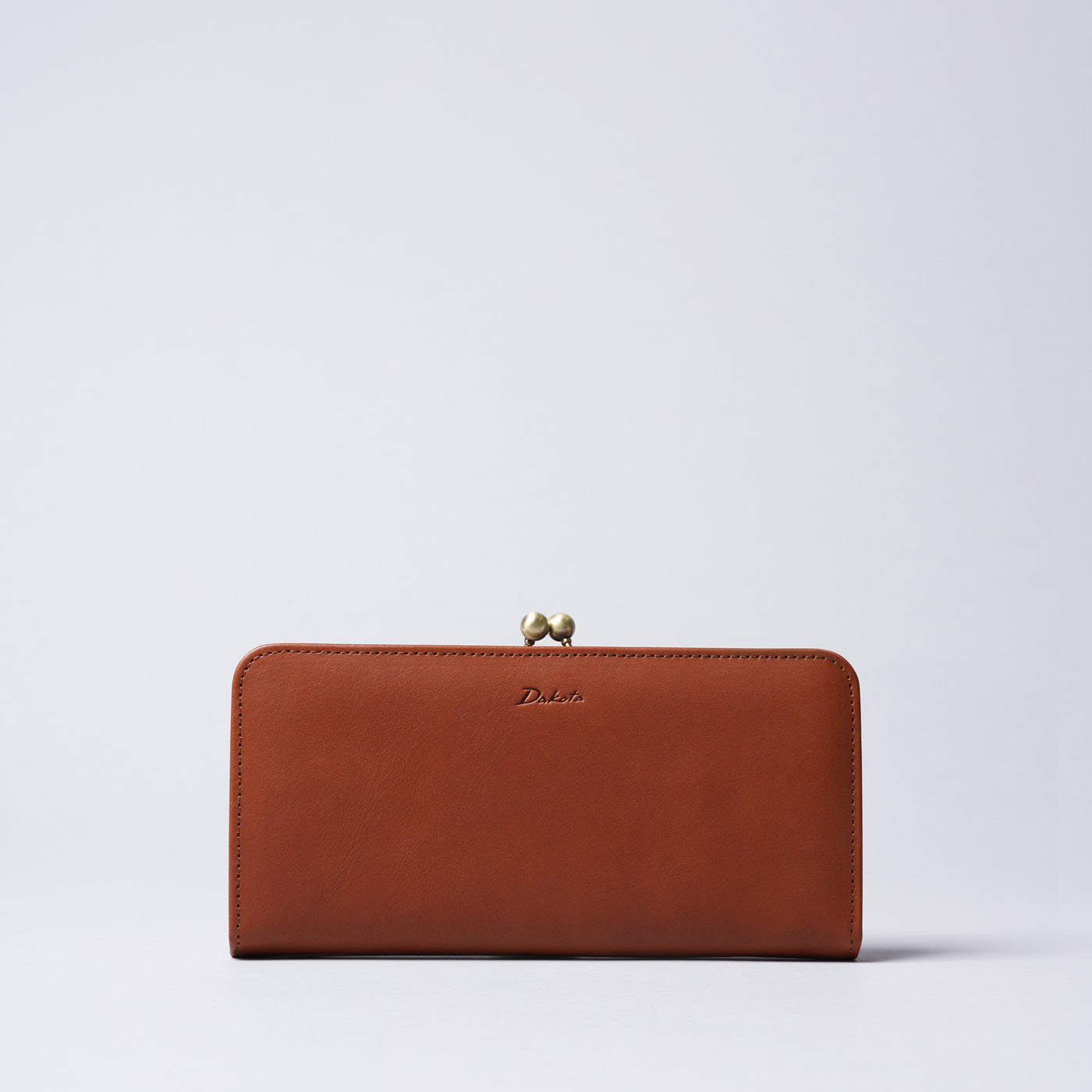 <Dakota> Kiss Lock Long Wallet / Camel